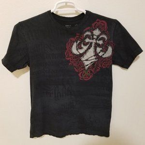 Affliction Factory Distressed T-Shirt Size Small